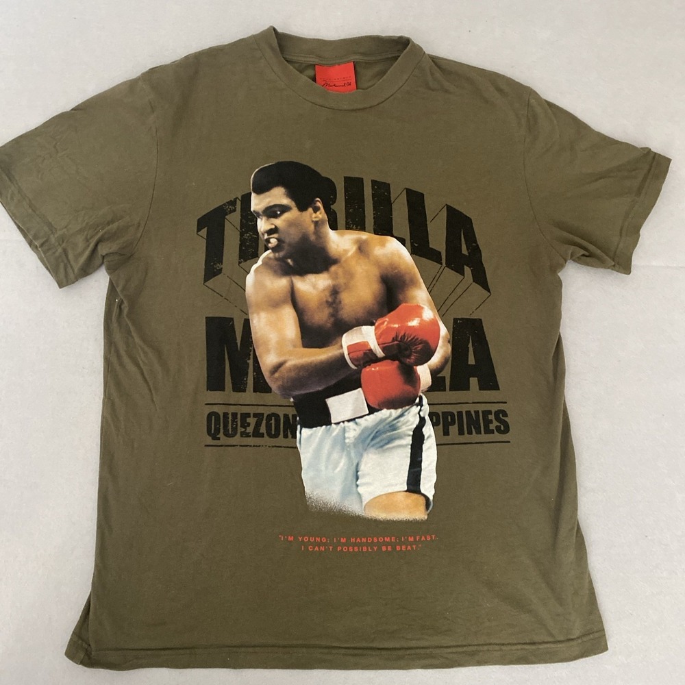 Muhammad Ali T-Shirt Thrilla in Manila Boxing Adult Size Large - The Greatest